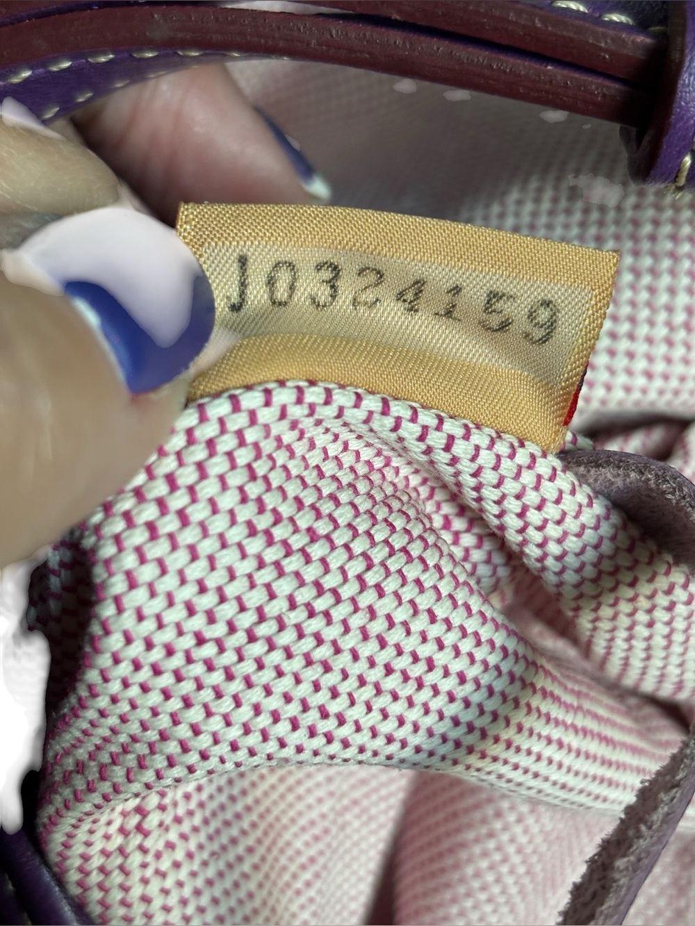 Dooney & Bourke Large Purple Hobo Bag - Picture 7 of 12